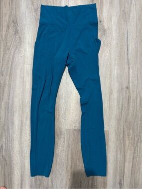REI Teal High-Waist Active Leggings with Side Pockets